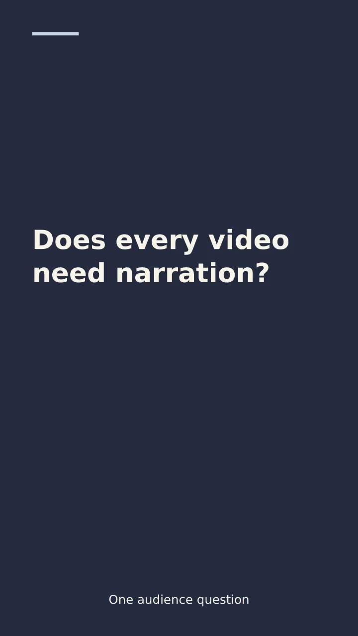 Opening scene of the audience question template
