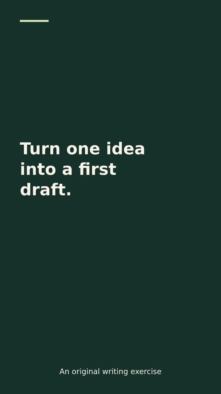 Opening scene of the three-step guide template